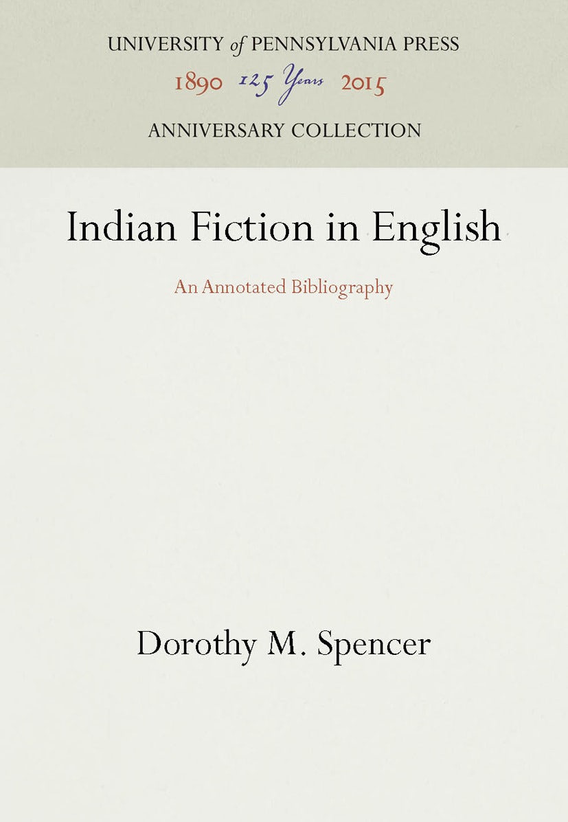 Book cover image for Indian Fiction in English ISBN: 9781512809732